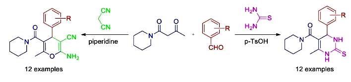 Image for A facile one-pot synthesis of 2-thioxo-dihydropyrimidines and polyfunctionalized pyran derivatives as mimics of novel calcium channel modulators
