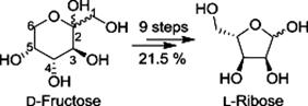 Image for A convenient synthesis of L-ribose from D-fructose