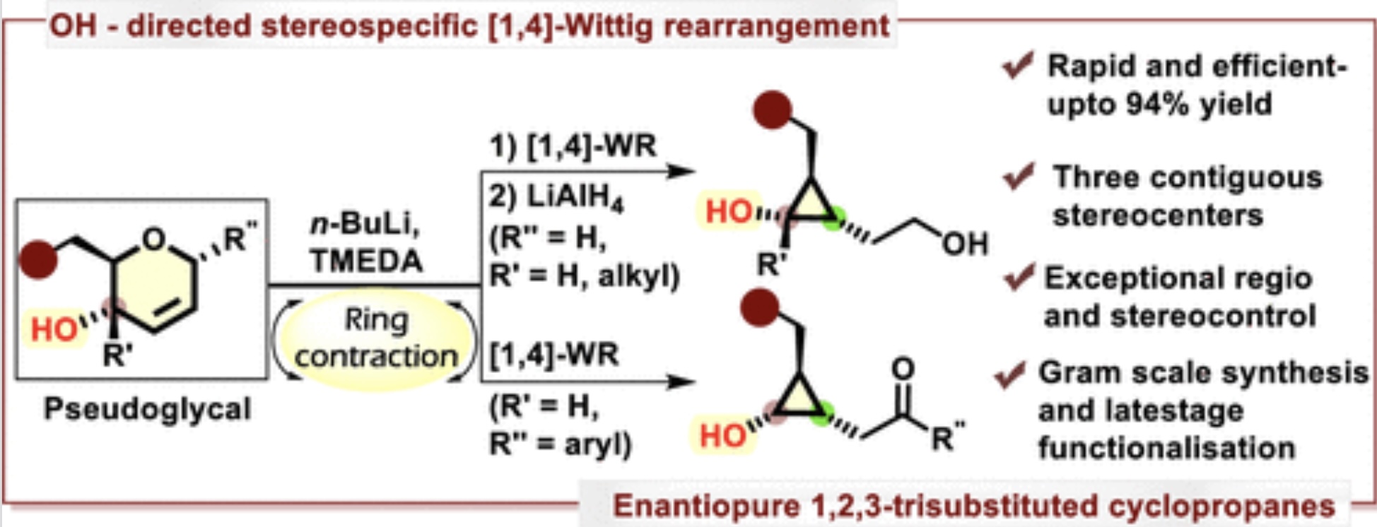 Image for Stereospecific Synthesis of 1, 2, 3-Trisubstituted Cyclopropanes from Pseudoglycals