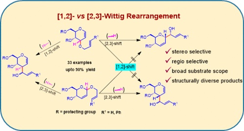 Image for [1, 2]-vs [2, 3]-Wittig Rearrangement in Carbohydrate Derived Alkenyl Systems
