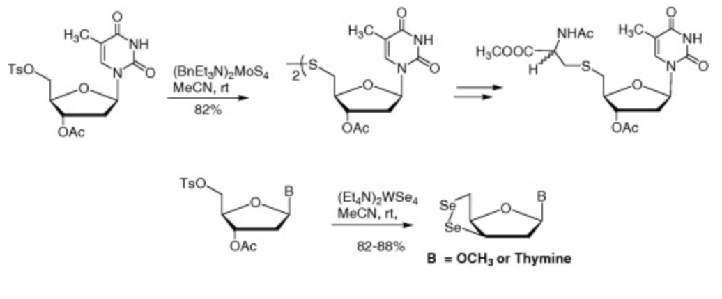 Image for Novel chalcogenides of thymidine and uridine: synthesis, properties and applications
