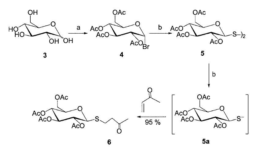 Image for Synthesis of thioglycosides by tetrathiomolybdate‐mediated Michael additions of masked thiolates